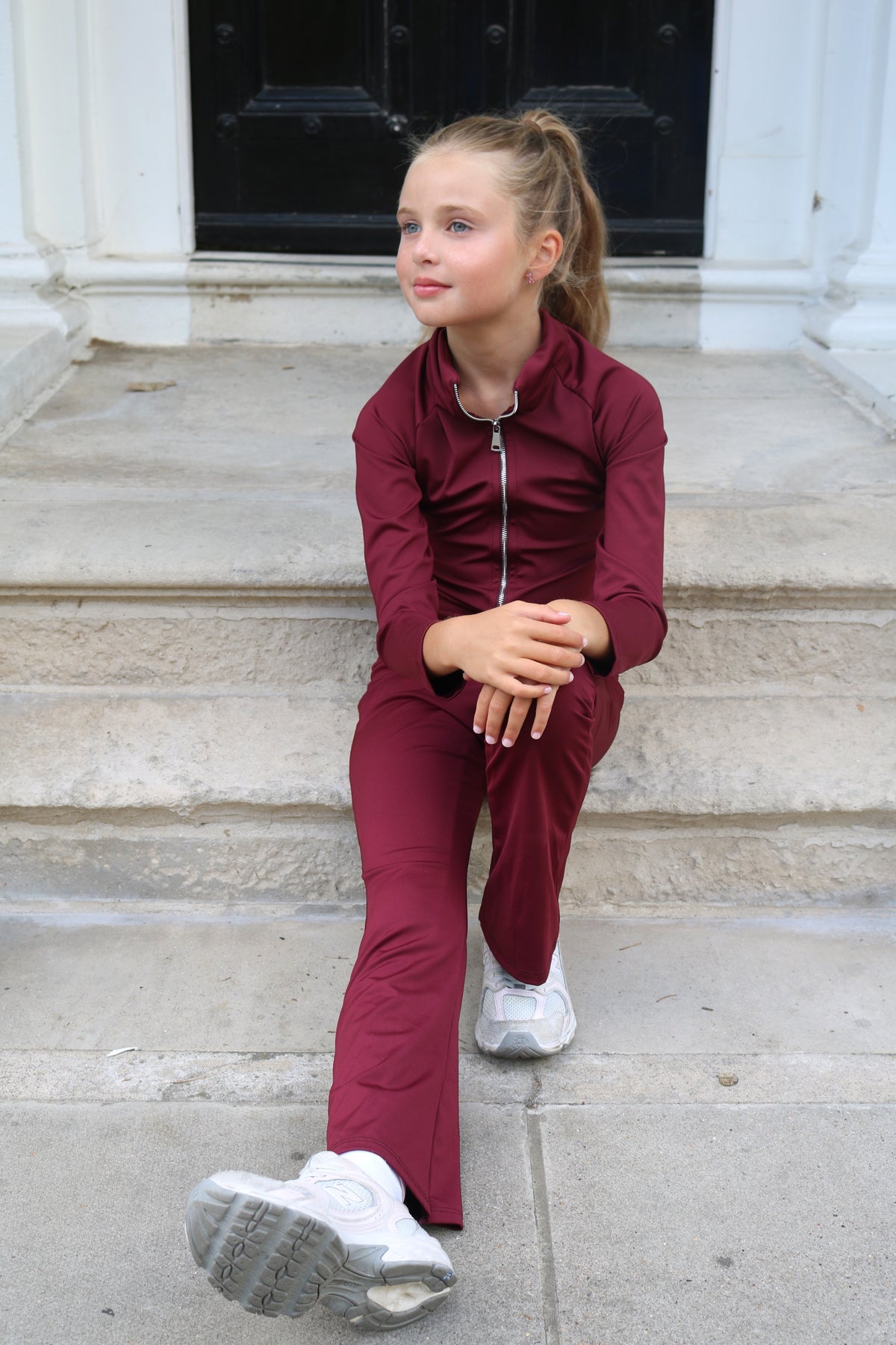 Zip Up Active Jacket And Active Flares Set