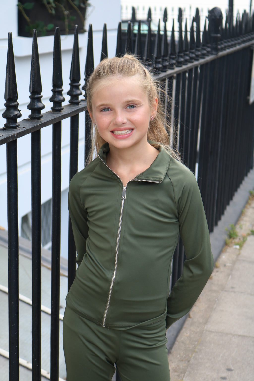 Zip Up Active Jacket And Active Flares Set