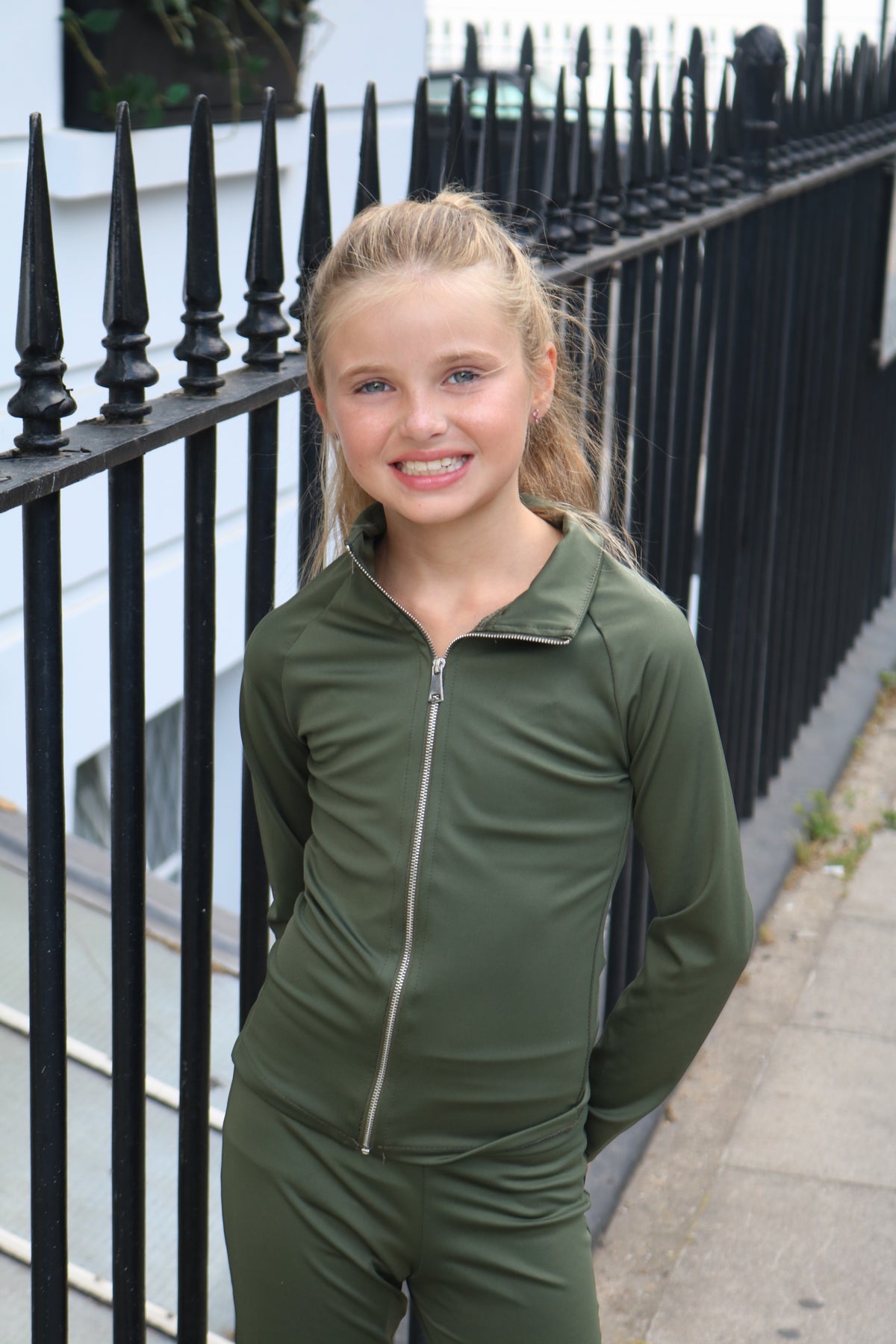 Zip Up Active Jacket And Active Flares Set